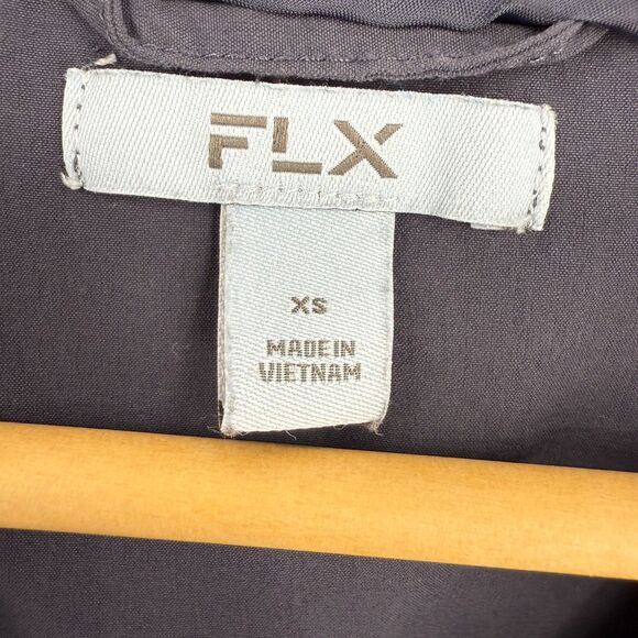 FLX Jacket XS Zip up Hooded coat Smokey Blue women's oversized running athletic - Picture 12 of 12